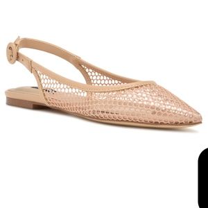 Nine West Branid Mesh Slingback Flats